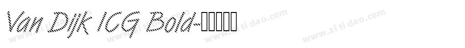 Van Dijk ICG Bold字体转换